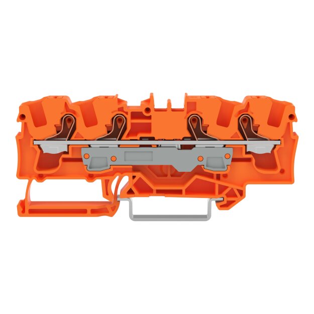 Wago 2206-1402 4-Leiter-Durchgangsklemme Orange