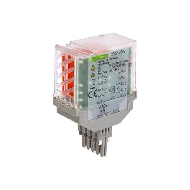 Wago 2042-3889 Relaismodul Grau
