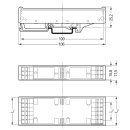 Wago 288-620/024-000 Stangenprofil Größe 2, gr Grau