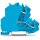 Wago 2000-2209/099-000 Doppelstockklemme Blau