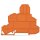 Wago 2002-1092 Endplatte Orange