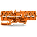 Wago 2002-1802 4-Leiter-Durchgangsklemme Orange