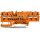 Wago 2002-1802 4-Leiter-Durchgangsklemme Orange
