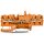 Wago 2002-1872/401-000 4-Leiter- Trenn- und Messklemme Orange
