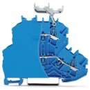 Wago 2002-2234/099-000 Doppelstockklemme Blau