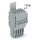 Wago 2020-105/124-000 1-Leiter-Federleiste Grau