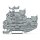 Wago 2020-2232 1Leiter/1Pin Doppelstockklemme Grau