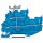 Wago 2020-2239 2Leiter/1Pin Doppelstockklemme Blau
