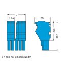 Wago 2022-105/000-006 1-Leiter-Federleiste Blau