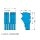 Wago 2022-105/000-006 1-Leiter-Federleiste Blau