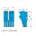 Wago 2022-108/000-006 1-Leiter-Federleiste Blau