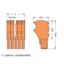 Wago 2022-115/000-012 1-Leiter-Federleiste Orange