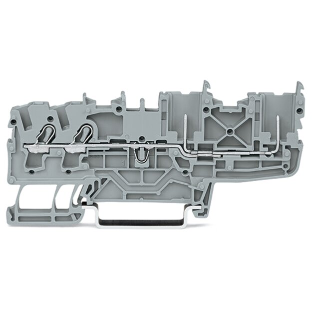 Wago 2022-1401/999-953 2-Leiter/2-Pin-Basisklemme Grau
