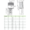 Wago 2091-1505/002-3000 1-Leiter-Stiftleiste Grau