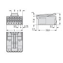 Wago 2091-1526/002-000 1-Leiter-Stiftleiste Grau