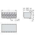 Wago 2092-1128/000-1000 1-Leiter-Federleiste Grau