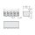 Wago 2092-3122/000-9500 1-Leiter-Federleiste Grau