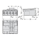 Wago 2092-3525/002-000 1-Leiter-Stiftleiste Grau