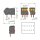 Wago 218-107/000-604/997-405 THR-Leiterplattenklemme Schwarz