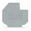 Wago 226-110 Abschlussplatte Grau
