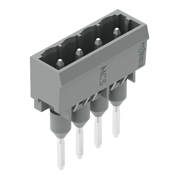 Wago 231-164/003-000 Stiftleiste für Reihenklemme Grau