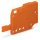 Wago 231-300 Endplatte 1,5mm orange Orange