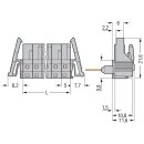Wago 232-246/005-000/039-000 Federleiste für Reihenklemme Grau