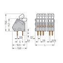 Wago 233-209 Leiterplattenklemme Grau