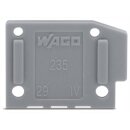 Wago 235-200 Abschlussplatte anrastbar Grau