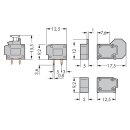 Wago 235-401/333-000 Anreihbare Leiterplattenklemme