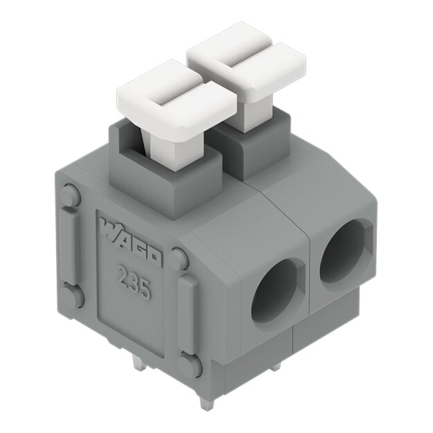 Wago 235-402/331-000 Leiterplattenklemme Grau