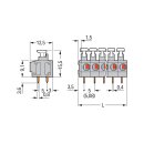 Wago 235-402/331-000 Leiterplattenklemme Grau