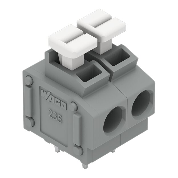 Wago 235-402/332-000 Leiterplattenklemme Grau