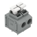 Wago 235-402/332-000 Leiterplattenklemme Grau