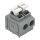 Wago 235-402/332-000 Leiterplattenklemme Grau