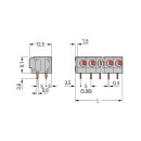 Wago 235-402/333-000 Leiterplattenklemme