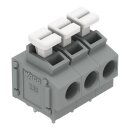 Wago 235-403/332-000 Leiterplattenklemme Grau