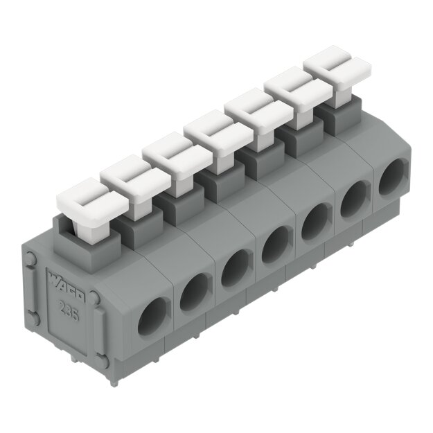 Wago 235-407/331-000 Leiterplattenklemme Grau