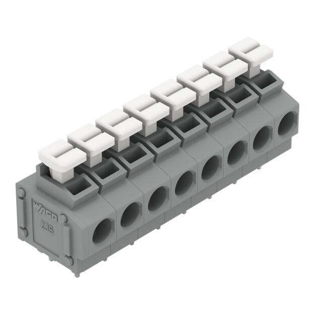 Wago 235-408/332-000 Leiterplattenklemme Grau