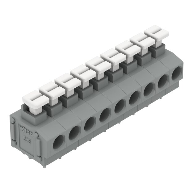 Wago 235-409/331-000 Leiterplattenklemme Grau