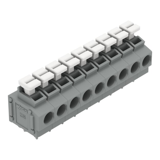 Wago 235-409/332-000 Leiterplattenklemme Grau