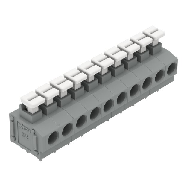 Wago 235-410/331-000 Leiterplattenklemme Grau