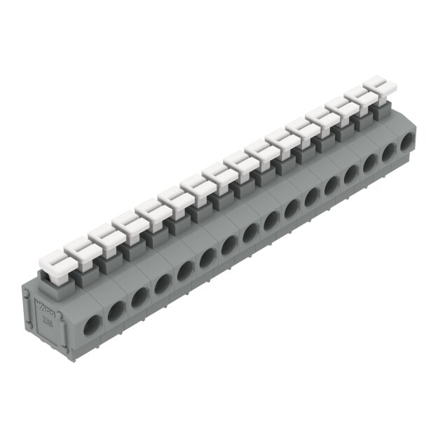 Wago 235-416/331-000 Leiterplattenklemme Grau