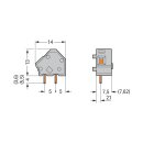 Wago 236-501/332-000 Anreihbare Leiterplattenklemme