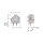 Wago 236-501/332-000 Anreihbare Leiterplattenklemme