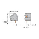 Wago 236-733 Anreihbare Leiterplattenklemme