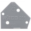 Wago 236-800 Abschlussplatte rot Rot