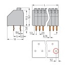 Wago 250-417 Leiterplattenklemme Grau