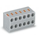Wago 252-110 2-Leiter-Federleiste Grau