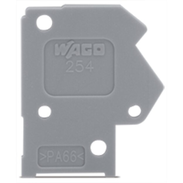 Wago 254-700 Abschlussplatte 1mm Grün